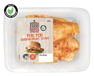 Freedom Farms Marinated RSPCA Approved Chicken Breast Steaks 400g 