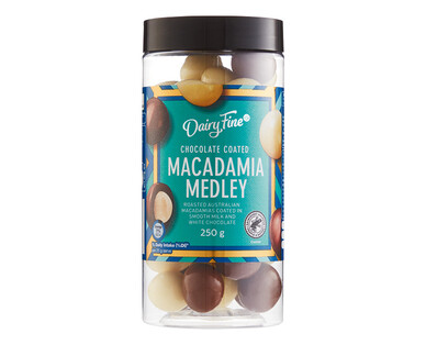 Dairy Fine Chocolate Coated Macadamia Medley 250g