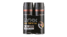 Lynx Dark Temptation Body Spray 2 x 106g 