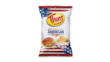 Thins Chips American Burger 150g 