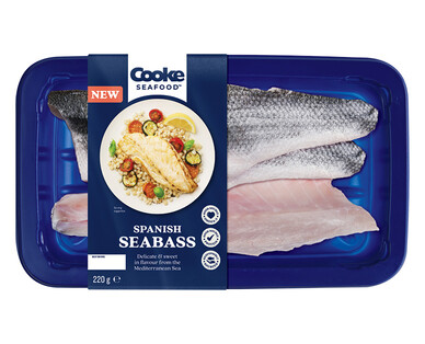 Cooke Seafood Spanish Seabass 2pk/220g