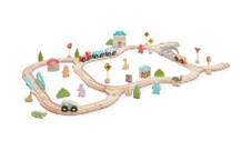 70pc Wooden Train Set 