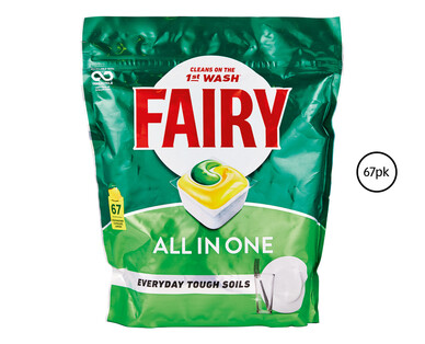 Fairy All in One Dishwasher Tablets 67pk