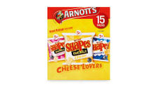 Arnott’s Shapes Cheese Lovers Variety Box 15pk/375g 