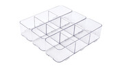 Interlocking Clear Plastic Drawer Organisers