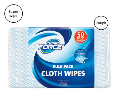 Bulk Cloth Wipes 200pk