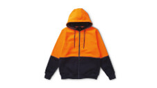 Men's Orange/Navy Hi-Vis Fleece Top or Hoodie 