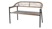 Rope Effect Rattan Bench