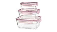 Glasslock Food Storage Containers 3 Piece Set 