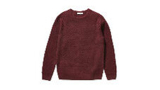 Men’s Wool Blend Jumper Charcoal or Maroon 