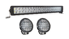 7" Osram chip driving lights and 22" Osram chip bar light set 