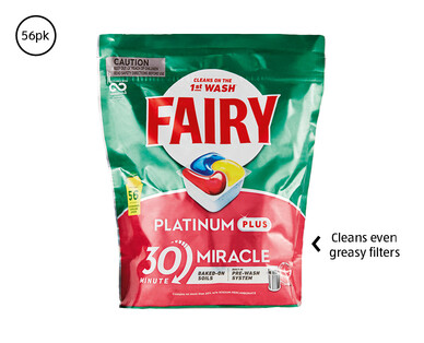 Fairy Platinum Plus Dishwashing Tablets 56pk