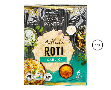 Simson’s Pantry Garlic Roti 6pk/270g