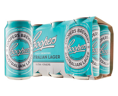 Coopers Australian Lager 6 x 375ml