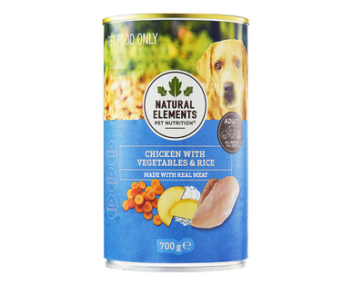 Natural Elements Pet Nutrition Chicken with Vegetables and Rice 700g