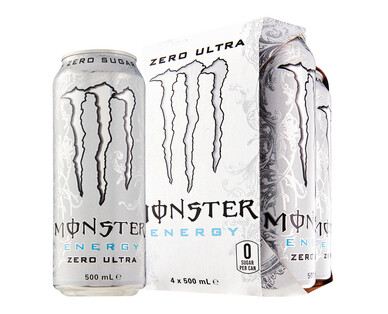 Monster Zero Ultra Energy Drink 4 x 500ml