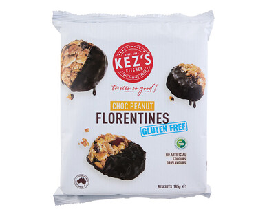 Kez’s Kitchen Gluten Free Choc Peanut Florentines 185g