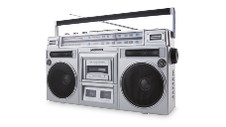 80's Retro Boombox with Bluetooth 