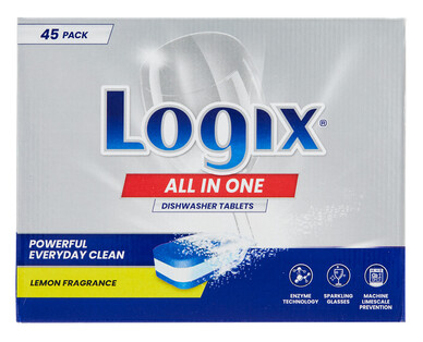 Logix All in One Dishwasher Tablets 45pk