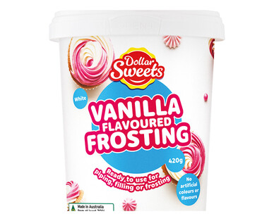 Dollar Sweets Vanilla Flavoured Frosting 420g 