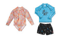 Children’s Long Sleeve Rashsuit or Long Sleeve Rashvest and Shorts Set 