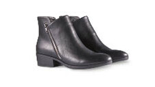 Women’s Black Leather Ankle Boots 