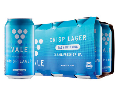 Vale Crisp Lager 6 x 375ml