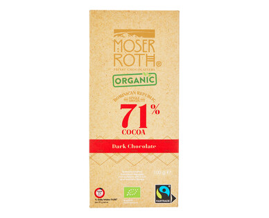 Moser Roth Organic Fairtrade Dark Chocolate 100g