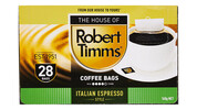 Robert Timms Italian Espresso Style Coffee Bags 28pk