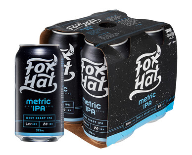 Fox Hat Brewing Metric IPA 4 x 375ml