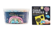 Chalk Stencils 10pk or Chalk 50pk 