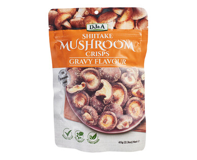  DJ&amp;A Shiitake Mushroom Crisps Gravy Flavour 65g