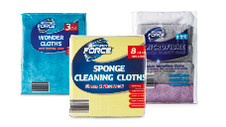 Wonder Cloths 3pk, Sponge Cloths 8pk or Microfibre Cloths 5pk 