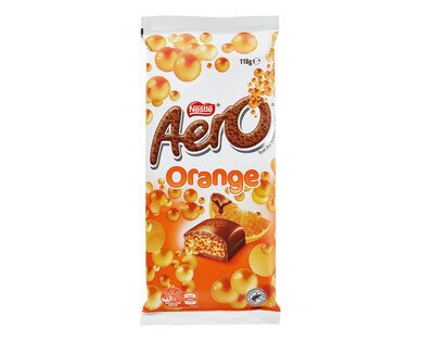 Nestlé Aero Chocolate Block Orange 118g