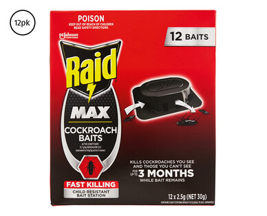 Raid Cockroach Baits 12pk