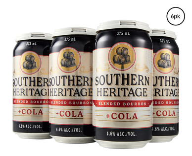 Southern Heritage Blended Bourbon &amp; Cola 6 x 375ml