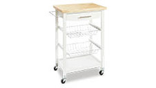 Butcher Trolley with Wooden Tabletop 