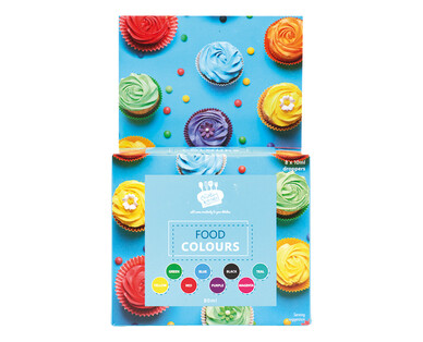 Creative Kitchen Food Colours 8pk/80ml