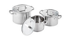 Pro Chef Stainless Steel Pot Set 3 Piece 