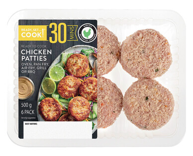 Ready, Set...Cook! RSPCA Approved Chicken Patties 6pk/500g