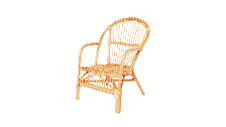 Children’s High Back Wicker Chair 