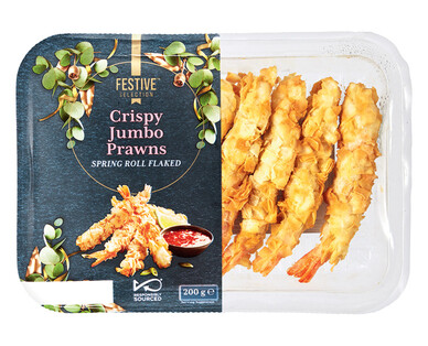 Festive Selection Crispy Jumbo Prawns 200g