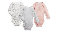 Baby Organic Cotton Bodysuit 3pk 