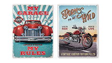 Tin Garage Signs 