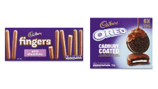 Cadbury Chocolate Covered Oreos 204g, Choc Centre Cookies 156g or Milk Chocolate Fingers 114g 