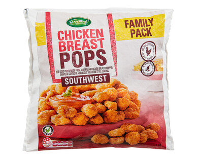 Farmwood Southwest Chicken Breast Pops 1kg