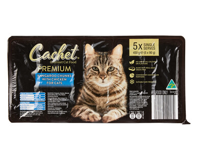 Cachet Premium Kangaroo Chunks for Cats 450g – Kangaroo with Chicken