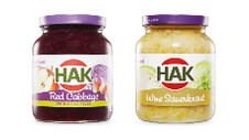 HAK Wine Sauerkraut 340g or Red Cabbage with Apple 355g 