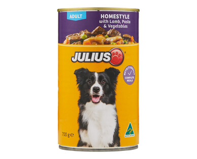 Julius Dog Food Homestyle with Lamb, Pasta &amp; Vegetables 700g