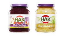 HAK Red Cabbage with Apple 355g or Sauerkraut 340g 